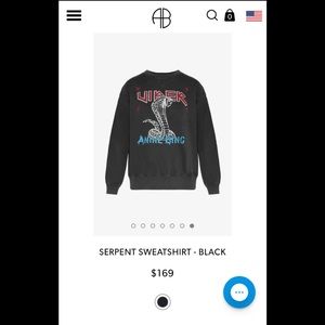anine bing serpent sweatshirt